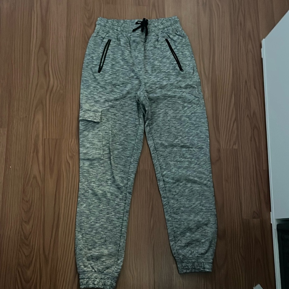 Grey and black pants